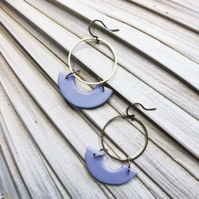 LAND studio Noble Fawn Blue earrings